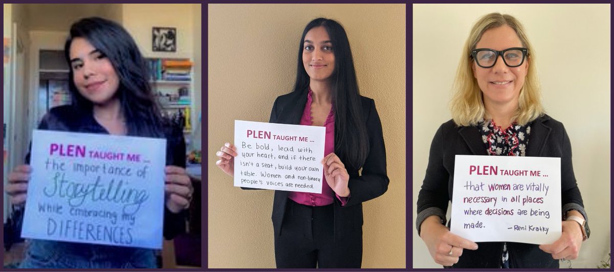 PLENNetwork's tweet photo. #ThrowbackThursday to our Women in Health Policy seminar last month! It's always so inspiring to see what our alumnae learned and how they've been empowered to pursue their careers. What did PLEN teach you?

#PLENWHP2021 #plenalumna #WomenLead #changemakers #PLENTaughtMe https://t.co/IerVdqPyOh