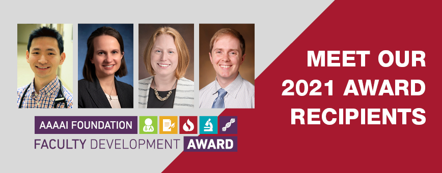 For the next four Thursdays, we will be highlighting our 2021 Faculty Development Award Recipients! Look out for our first #AwardeeThursday post later today.

For further details, visit aaaaifoundation.org/what-we-do/awa….