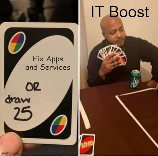 NologyAndStuff's tweet photo. @ConnectWise @CW_Status @ITBoostInc Been limping along with a non functioning Apps and Services section in IT Boost https://t.co/TtGK2d4C3W