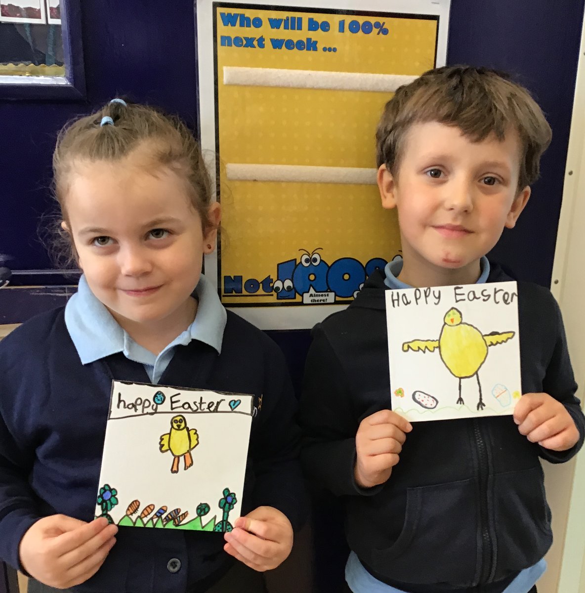 ***YEAR 1*** Today, Year 1 had a lovely time following instructions to draw a chick and creating their own Easter cards! Well done! @KLacademytrust