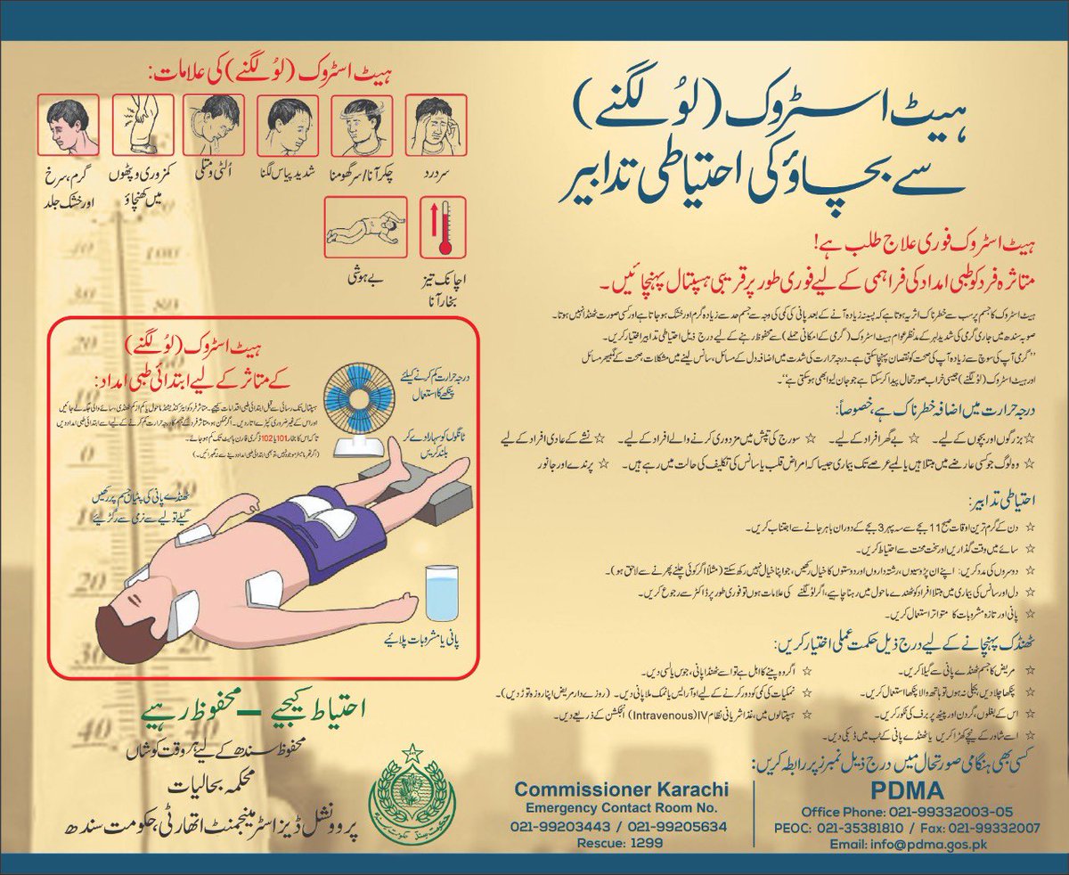 خود کو گرمی سے بچائیں۔