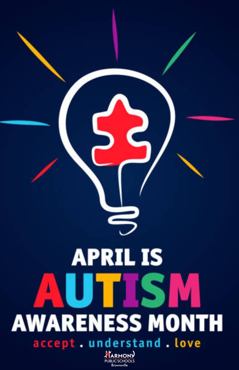 April is Autism Awareness Month, it is our hope that awareness leads to acceptance and inclusion. So let's support one another!
#AutismAwarenessMonth #harmonypublicschools #togetherinharmony