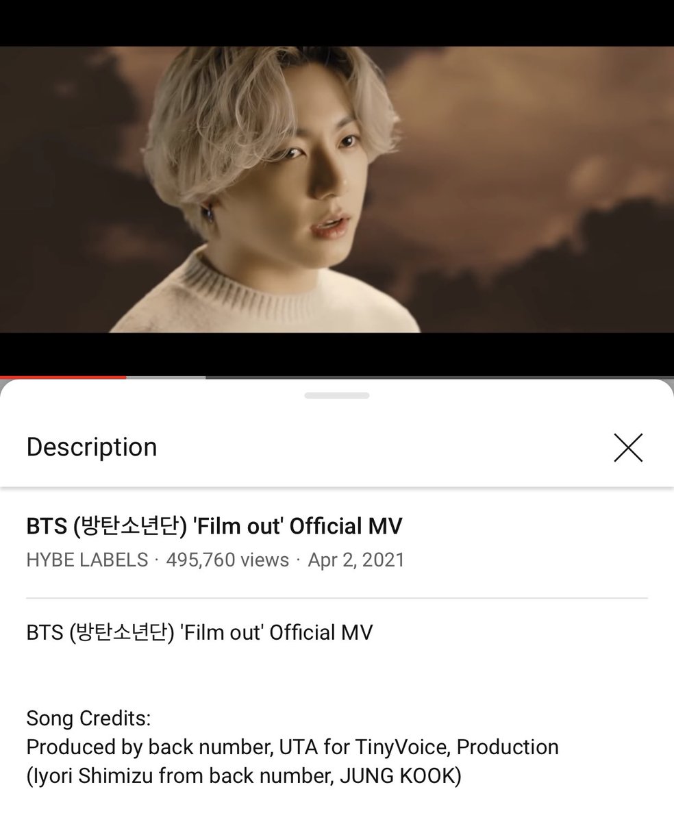 JJK_Times's tweet photo. “Written by Jungkook” in the song credits for BTS’ ‘Film out’ 
#ProudOfComposerJK https://t.co/wHWT7JNxvp
