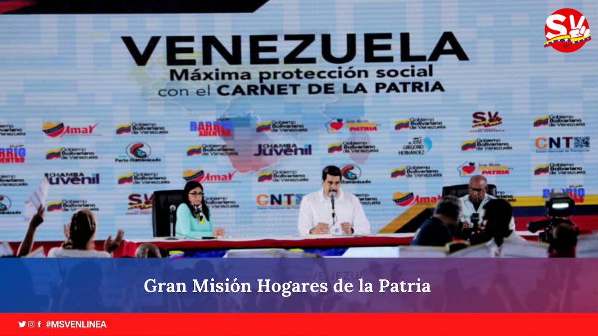 MSVEnLinea's tweet photo. #ULTIMAHORA || Inicia el pago de la Gran Misión Hogares de la Patria (Abril 2021) enviado por nuestro Pdte. @NicolasMaduro a través del Sistema @CarnetDLaPatria.

@MSVEnContacto #UnidosEnPrevención https://t.co/P0Sm99MdR2