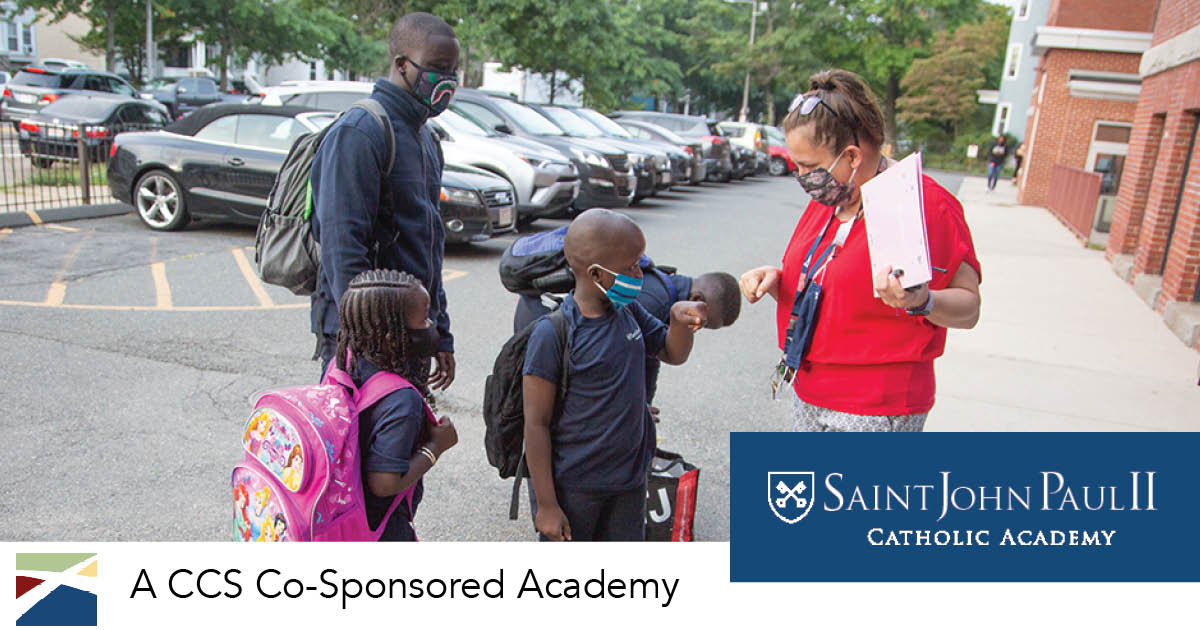 CCatholicSchool's tweet photo. "I am a strong believer in ‘it takes a village to raise a child’ and am so blessed to have such a supportive village at SJPIICA. My child is so very lucky to have you supporting him and cheering him on.” -SJPII parent https://t.co/eyrOMw3TTa