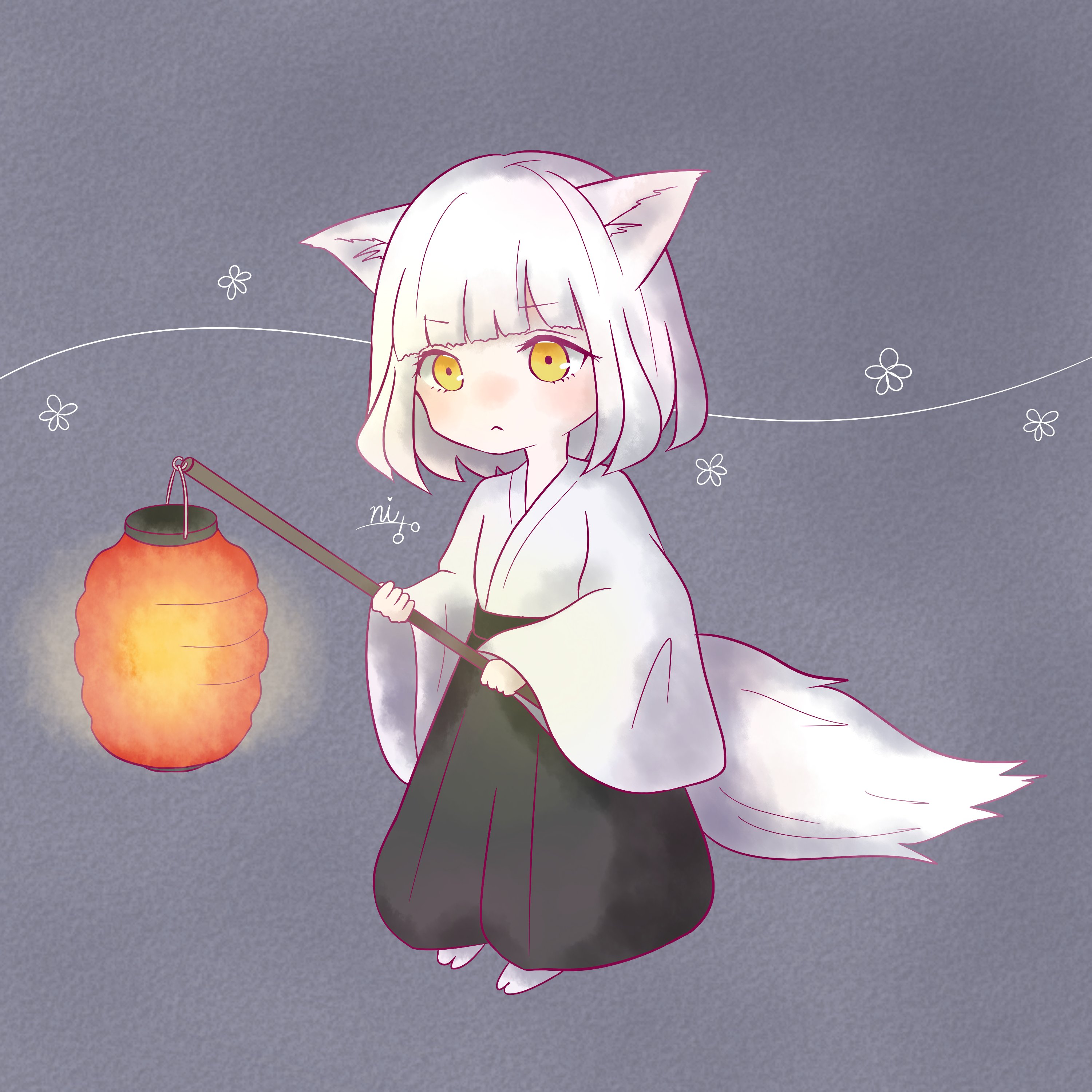 鋏ニト 白狐ちゃん イラスト イラスト練習中 フリーイラスト フリー T Co Zrxsl2s5yk Twitter