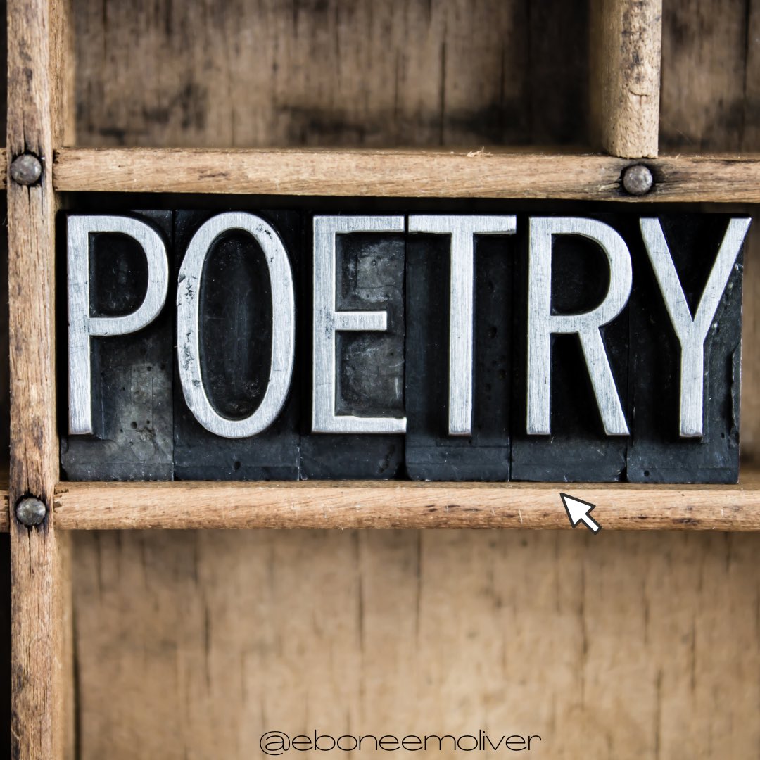 eboneemoliver's tweet photo. ..and just like that..It is NATIONAL POETRY MONTH! S/O to all of the poets/spoken word artists this month! This is our month! https://t.co/DGYVtX0asm
