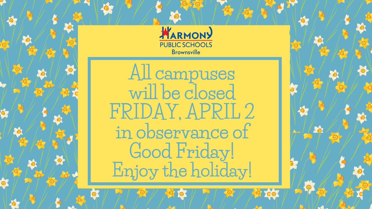 A friendly reminder, we do not have classes tomorrow. Enjoy your 3-day weekend.  All classes to resume regular schedule on Monday, April 5, 2021.