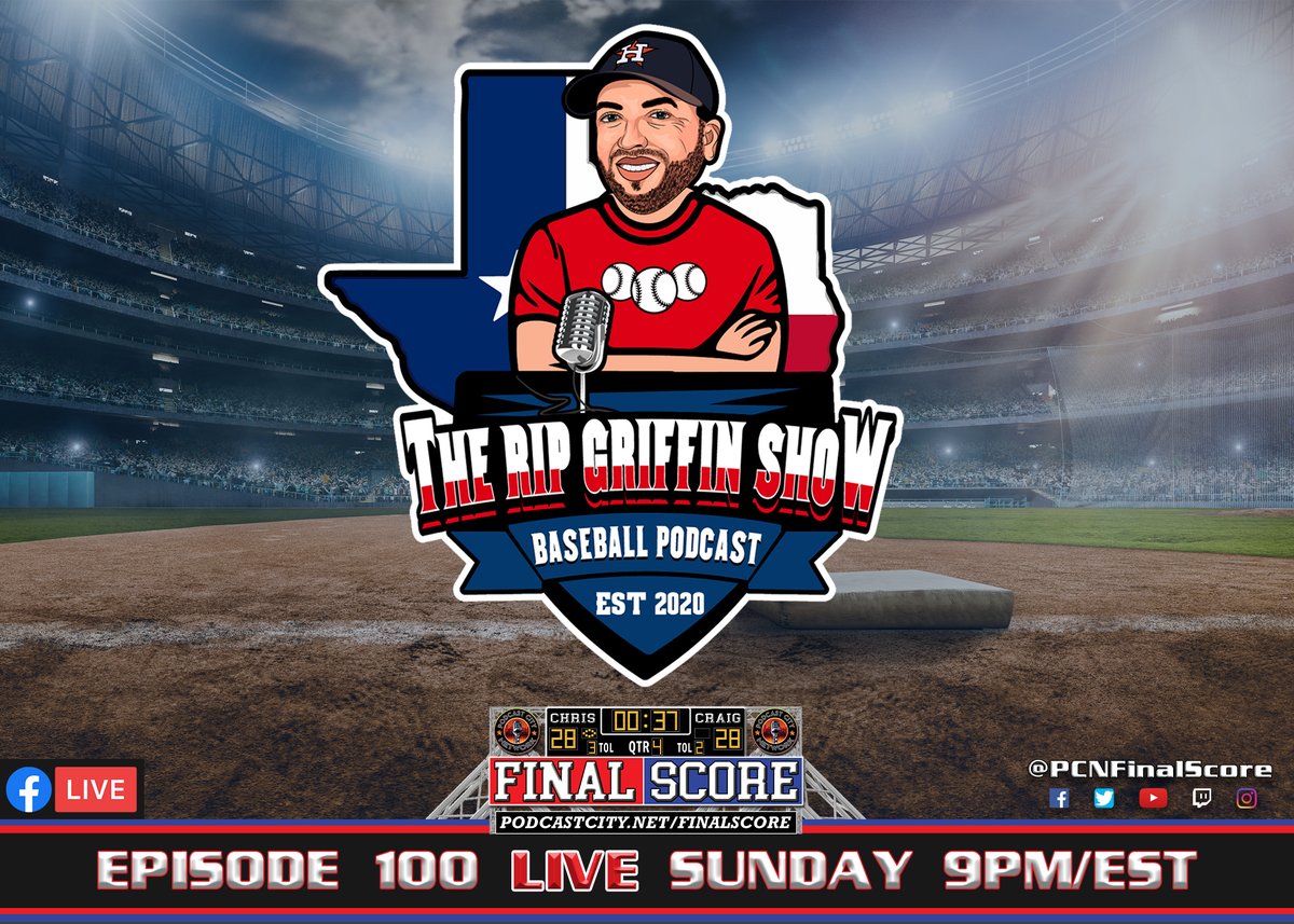 PCNFinalScore's tweet photo. Rip Griffin of the @ripgriffinshow will be joining us for Ep 100 of FinalScore LIVE this Sunday at 9PM/EST! Make sure to hit the #FOLLOW button for more updates!
#PCNFinalScore #PCN #TheRipGriffinShow #sports #podcast #NFL #NBA #ML #NHL #collegefootball #DownWithCFP #PCNFamily https://t.co/9SkZx6Wbgn