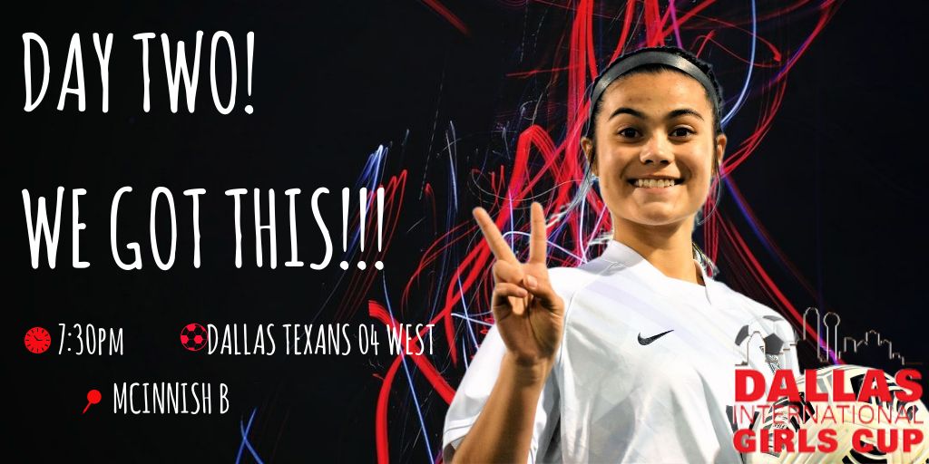 DKSC 04 Voutier Alumnae (@04dksc) on Twitter photo Day Two of the DIGC! LET'S DO THIS!
<a href="/DKSC_official/">D'Feeters Kicks Soccer Club</a> <a href="/DallasGirlsCup/">Dallas Texans Girls Cup</a> Day Two of the DIGC! LET'S DO THIS!
<a href="/DKSC_official/">D'Feeters Kicks Soccer Club</a> <a href="/DallasGirlsCup/">Dallas Texans Girls Cup</a>