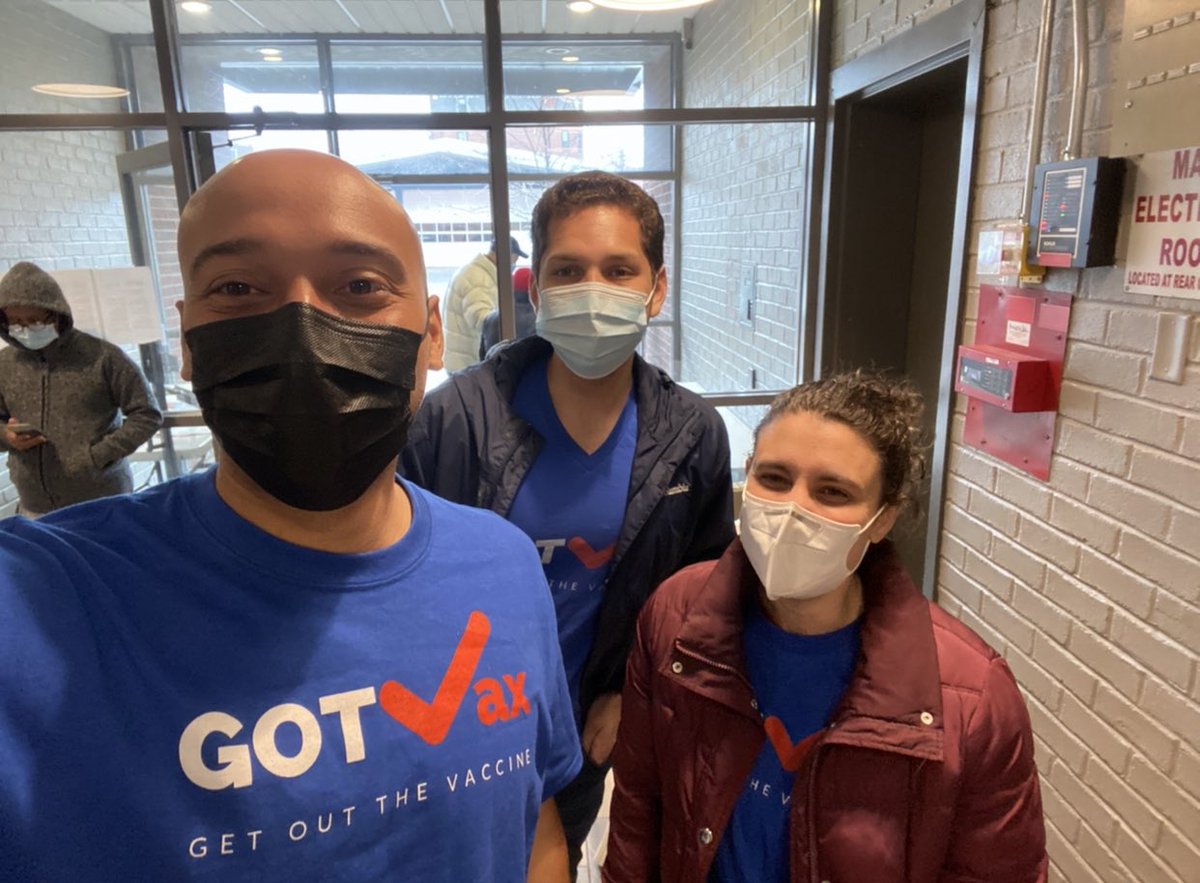 Happy Thursday! We are on site at our 5th housing unit with @wegotusproject @MasconMedical @SouthEndCHC helping bring vaccines directly to those in need. Grateful to have over 200 healthcare providers and community member volunteers helping to knock doors and get shots in arms!