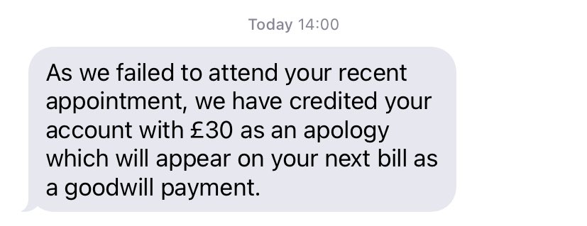Nrs_Kethz's tweet photo. So this people are paying me £30 to apologise for not meeting up with my smart meter appointment even though I never said I was angry. What if I was now angry nko? 😂😂😂 https://t.co/JvwLzCxeW8