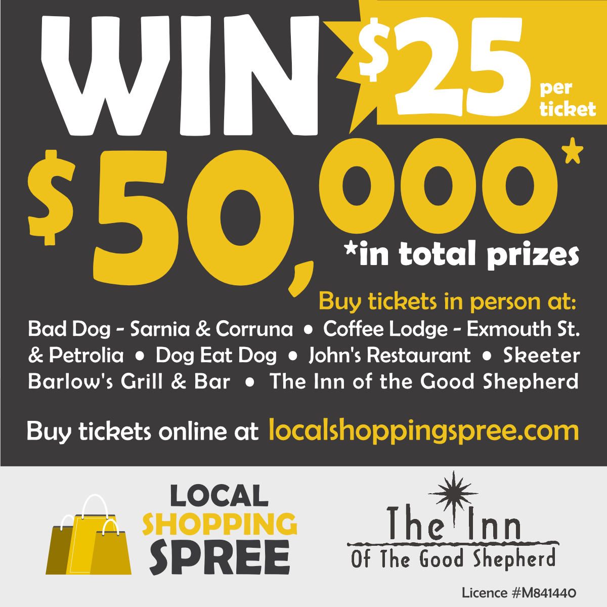 richfbouchard's tweet photo. The Local Shopping Spree features 35 different local businesses and supports the Inn of the Good Shepherd. Grab some tickets here: 
https://t.co/UlvY0SjQHz

Hey, @wealthy_barber, there are a lot of restaurant gift cards to be had. HA! 

#sarnia #food #raffle #prizes #supportlocal https://t.co/2hOIMAsci1