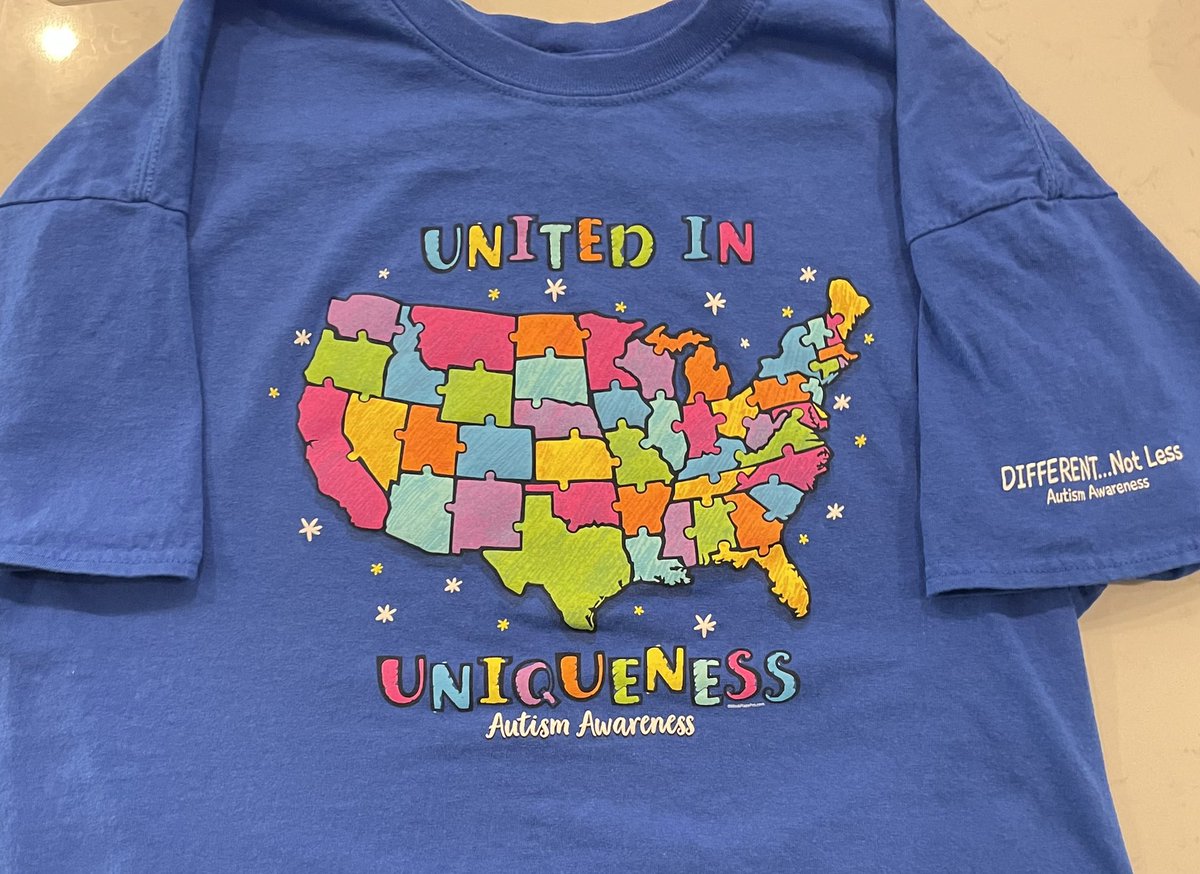 nesmithtwins's tweet photo. Our shirt for #WorldAutismAwarenessDay @ABCES_Tift school tomorrow! 🧩 🙌🏼😎👕#LightItUpBlue #autism #autistic #uniquelyhuman #unitedinuniqueness https://t.co/ckee47xit0