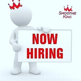 SPKing1967's tweet photo. The Venice and Sarasota Smoothie King stores are now hiring for all shifts!  $9,50/hour and a FREE smoothie during your shift.  All team members share a tip jar too.  Please stop by the store to complete an application. https://t.co/JNFgBblprn