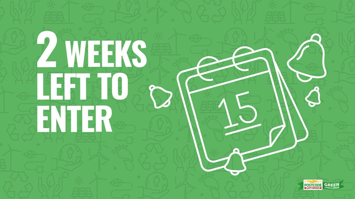 You still have two weeks to enter the Postcode Lotteries Green Challenge 2021! Submit your green start-up before the 15th of April. Read more: bit.ly/2OfMZWk
