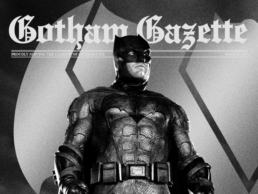 Batman's tweet photo. A broken man finds hope to save the world 🦇 The Gotham Gazette explores Ben Affleck's portrayal of Batman here: https://t.co/CWbHIpsRB2 https://t.co/EikpsOt5y4