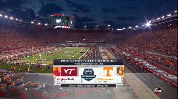 When a college football game sells out at Bristol Motor-speedway https://t.co/RvVdr5Cb8H