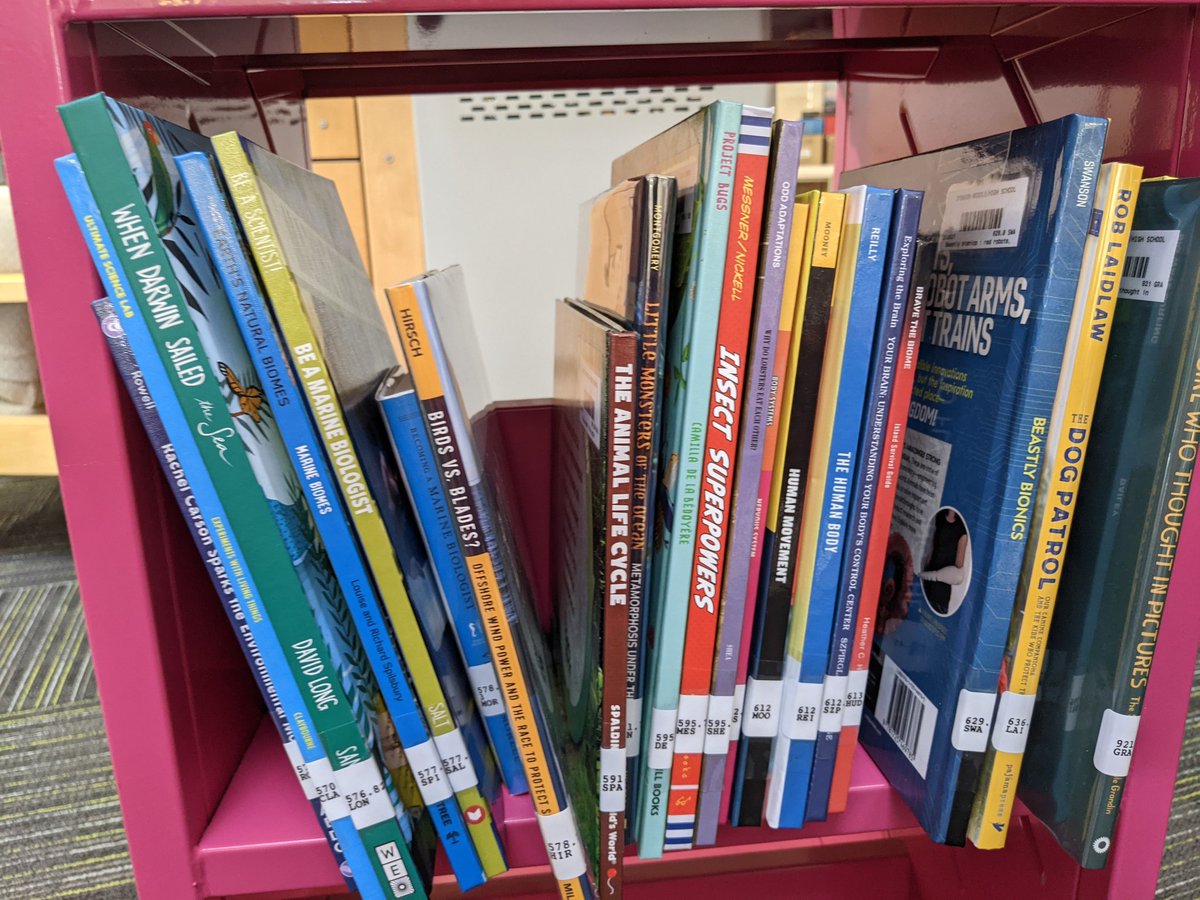 IPSKmsHSLibrary's tweet image. Hundreds of new books have been added to the Ipswich Middle &amp;amp; High School library this year in the  STEAM areas! Stop by and check out our new collection thanks to an Innovation mini grant from Ipswich Public Schools #Steam #STEMeducation #librarybooks #middleschool #highschool