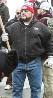 The individual in this photograph is one of many people involved in the violence at the U.S. Capitol on January 6. If you know his whereabouts, contact the #FBI at tips.fbi.gov. Remember to refer to photo 280.
