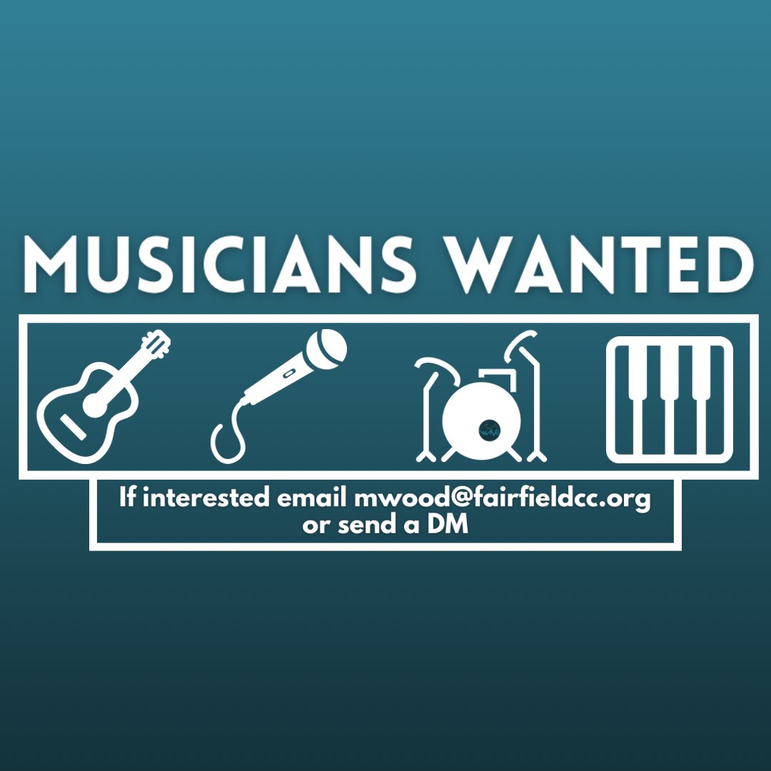 FCC_Wave's tweet photo. We're still looking for musicians! If you or someone you know might be interested, let Matt know ASAP so we can get this party started! 🌊
#music #fccwave #worship #studentministry https://t.co/SqCJkvwQHx