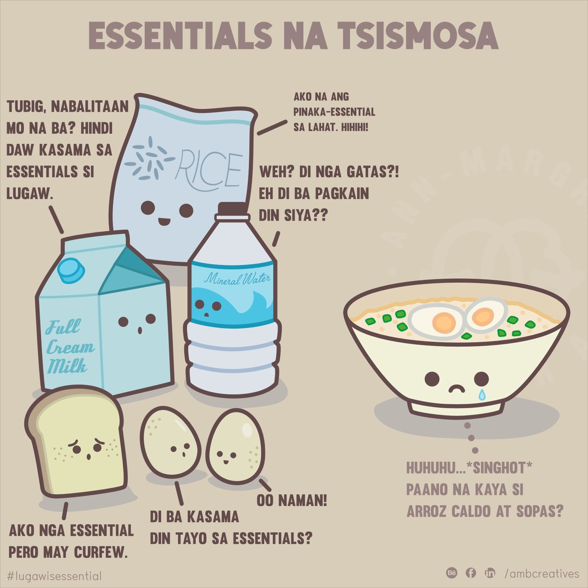 ambcreatives's tweet image. Don't cry na lugaw. Love love ka namin!😘💕 #Lugawisessential
