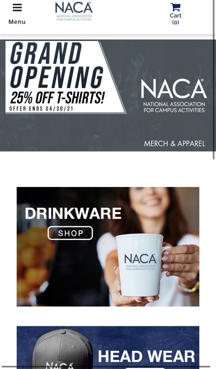 EMR1913's tweet photo. @THENACA Shop is live!! For our grand opening get 25% off T-Shirts!! #NACA https://t.co/DyX78PwYw1