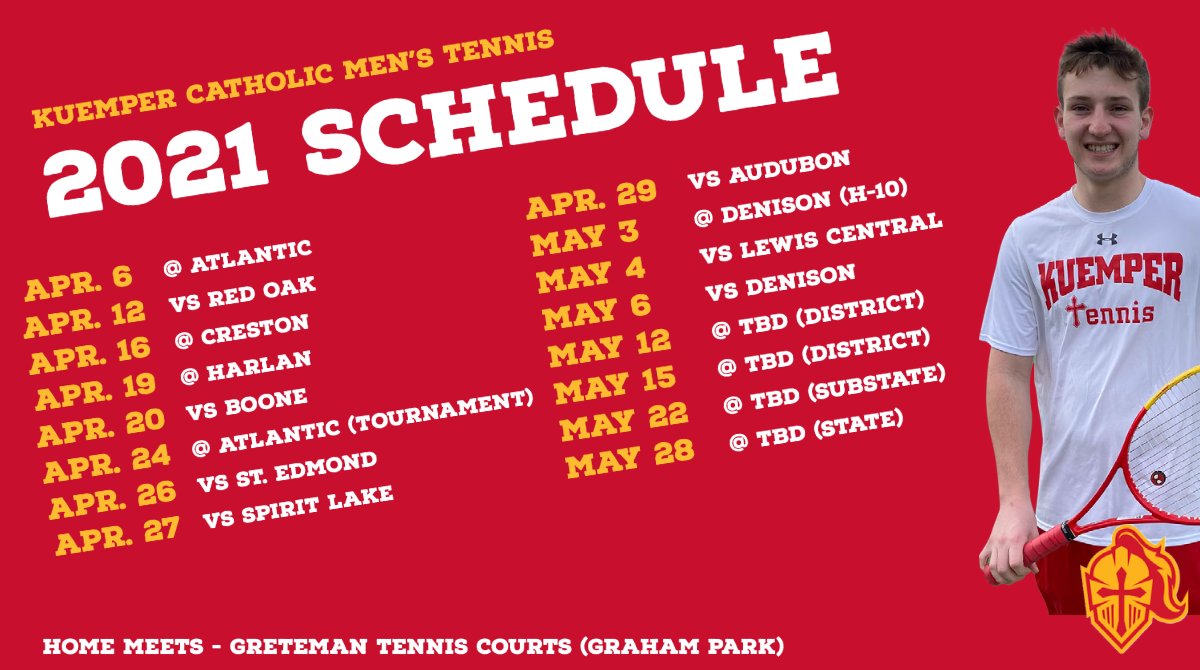 KuemperTennis's tweet photo. Clear your calendars because the 2021 season is finally here! https://t.co/ec6llzW40D