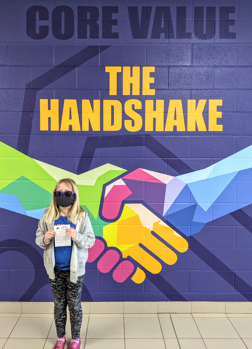 Blake is our Bobcat of the Day. She demonstrates our core value of "The Handshake" by respecting her peers and teachers and always having a positive attitude. #tvdsb