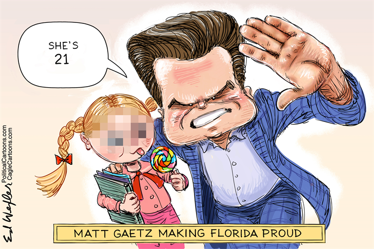 "Though the reports of the DOJ investigation into Gaetz have focused on the sex crime, the document reportedly given to the Gaetz family proposing the funding of the rescue operation suggests (Gaetz) is facing scrutiny for a wider range of conduct."  https://www.rawstory.com/matt-gaetz-dating/