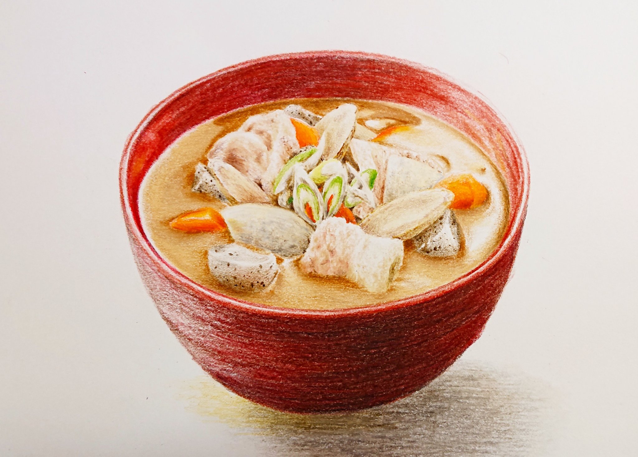雨色 色鉛筆による豚汁 完成です 後になるにつれて 楽しく描けました 色鉛筆画 イラスト 料理イラスト 豚汁 T Co Ussn84xwqd Twitter 雨色 色鉛筆による豚汁 完成です 後になるにつれて 楽しく描けました 色鉛筆画 イラスト 料理イラスト 豚汁 T Co Ussn84xwqd Twitter