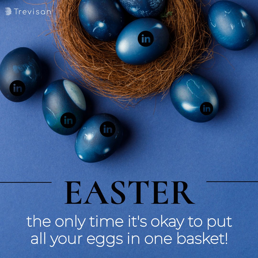 TrevisanSocial's tweet image. Wishing all those who celebrate a lovely Easter and relaxing break.  
Make it eggstra special...

#LinkedInn #LinkedIntraining #coahing #investing #personalbranding #Trevisan