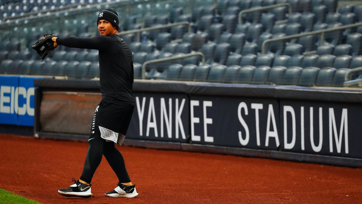 Yankees's tweet photo. First game feels 😁 https://t.co/Me5WcQt5DU