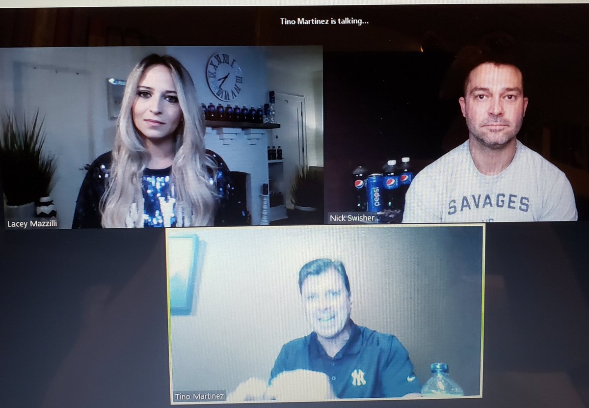 smsmichele's tweet photo. Thank you to @pepsi @NickSwisher @laceymazzilli for the pre-game chat! @Yankees #Yankees #NYY #NYYankees #GoYankees #OpeningDay2021 #playball https://t.co/5jahRdvg6q