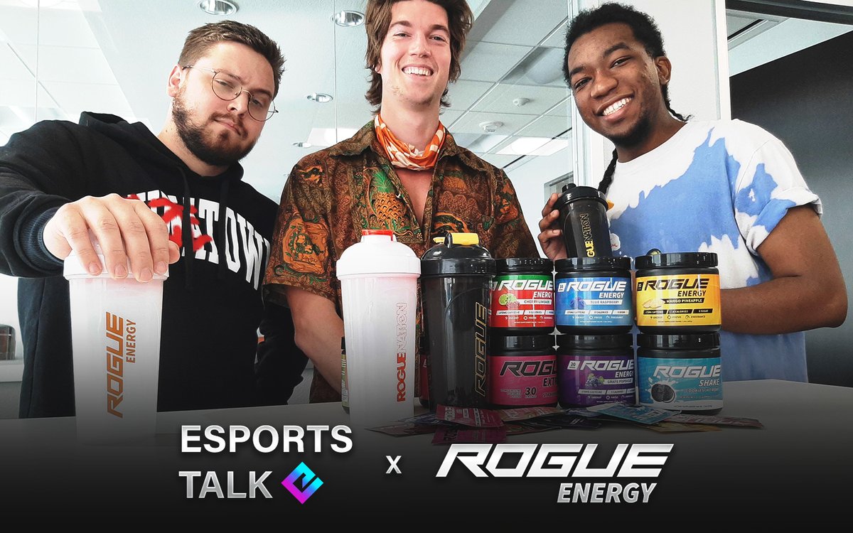 EsportsTalkNews's tweet photo. We're going rogue! Please give a warm welcome to @TheRogueEnergy, the new official energy drink of Esports Talk! We've been enjoying their drinks for a bit now, and are super excited to partner with such an incredible brand.

https://t.co/hJV1LfZdyl https://t.co/SmSkM3EYNX