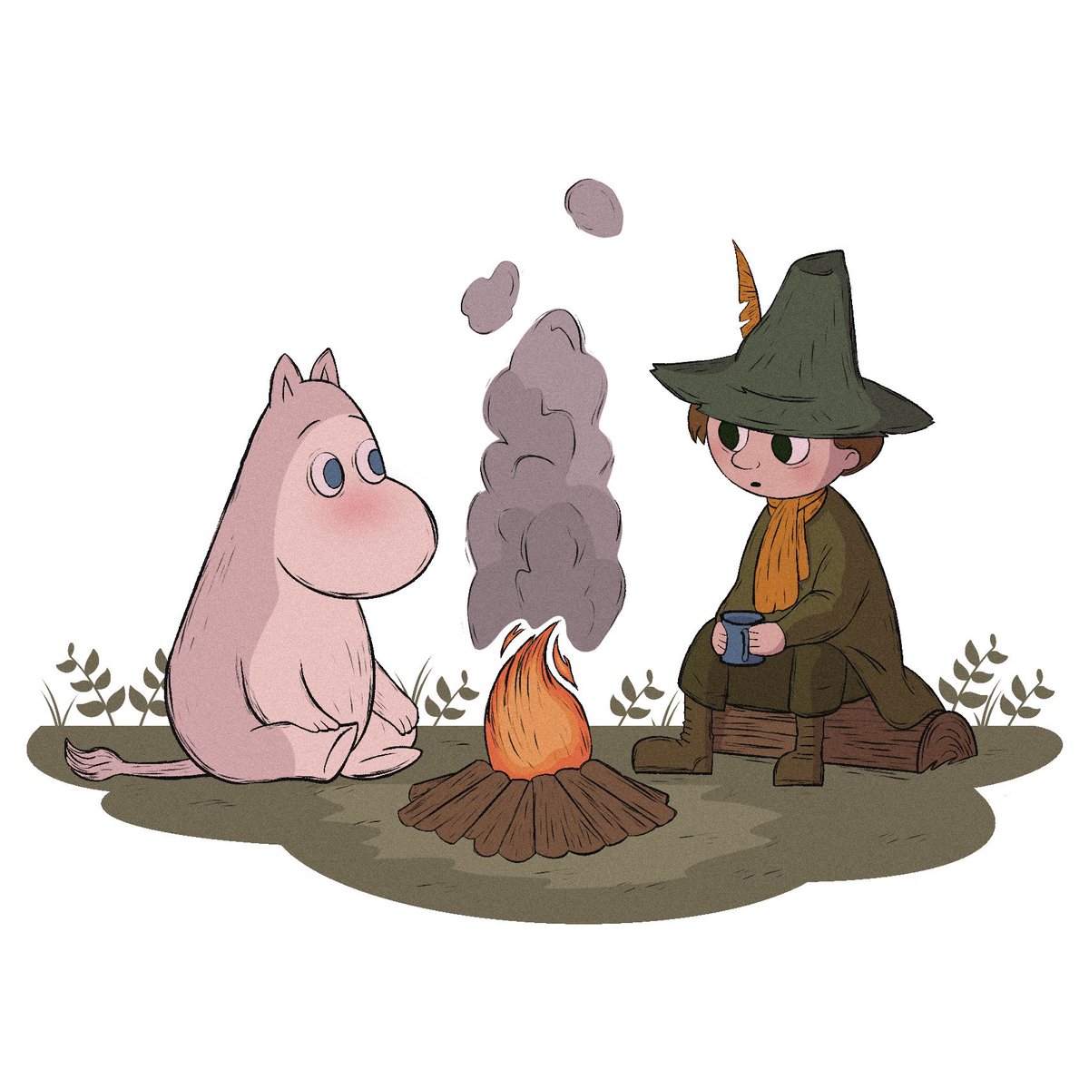 elios_art's tweet image. Late nights 🌙
#Moominvalley #fanart #art