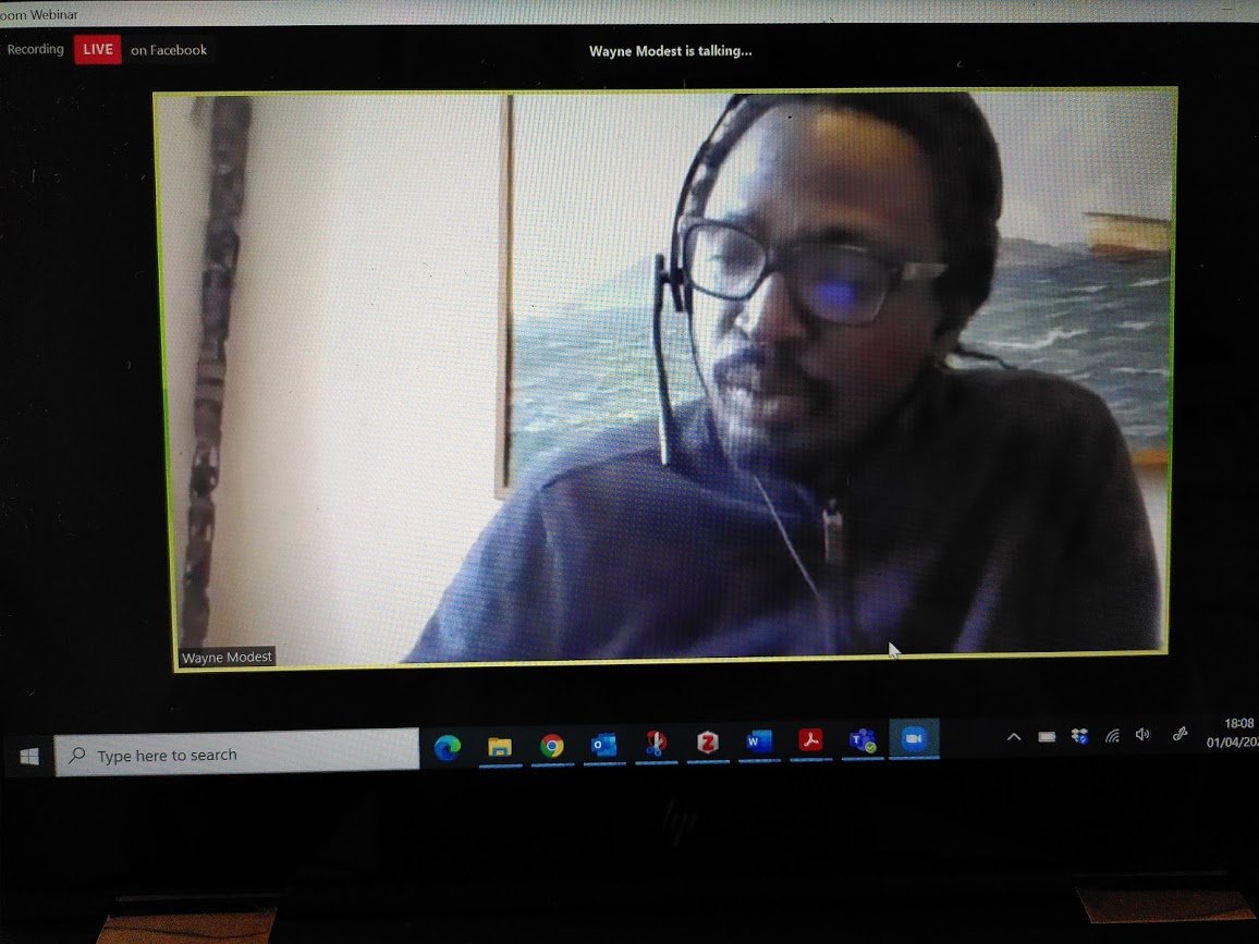 redgillett's tweet photo. Wayne Modest, feeling, reflective description of formerly ethnographic museums, nestled in colonial past. How re-situating, looking beyond, how can they work in present? How to envision as caring space? When is disorderly being in order? #ThinkingWith @inthewhirld @RCMC_NL https://t.co/pMHvSikI9T