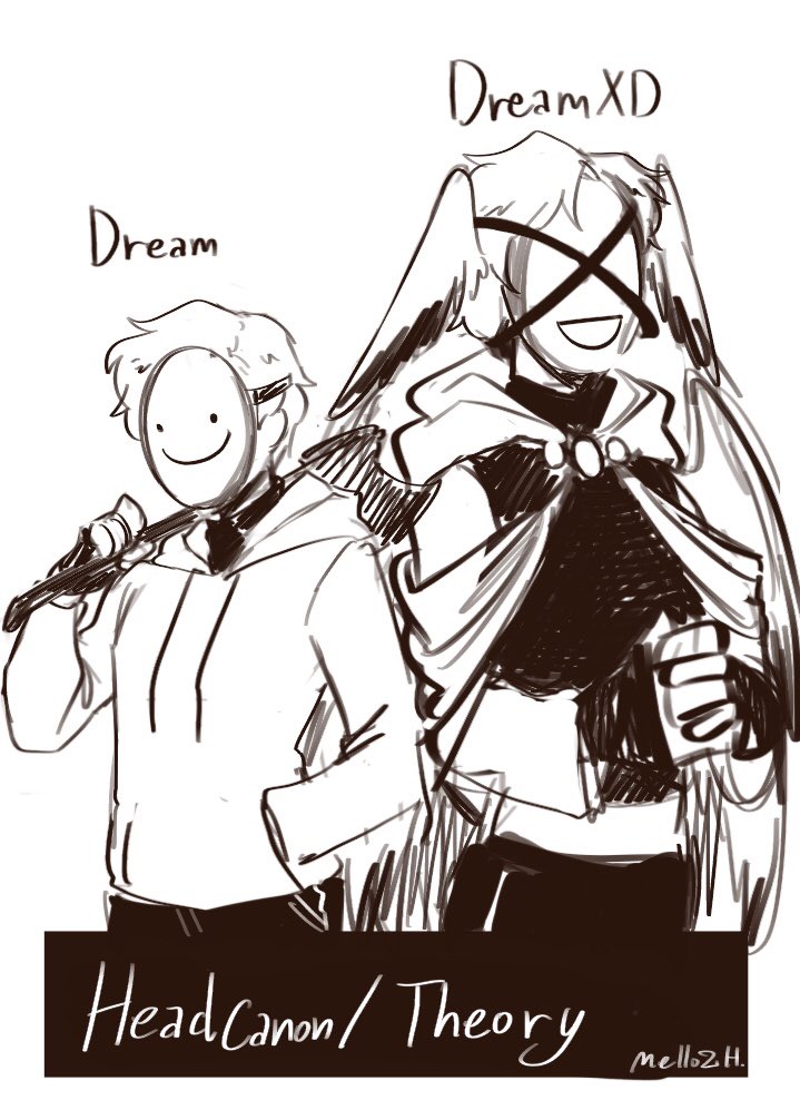 Dream&DreamXD Headcanon/Theory 
I discussed to my homies and I come up with this 
Dream and DreamXD is not a twins , Not separated person (well at least)
They are the same person who's stuck in Loop 
In the same server and Same timeline(1)
#dreamsmpfanart #dreamfanart 