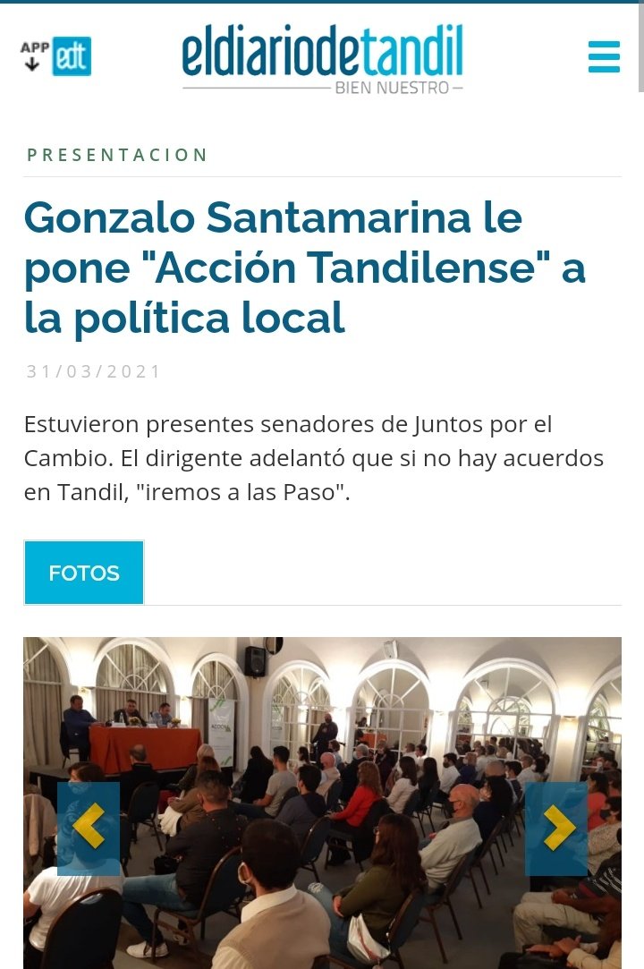 gonzasanta's tweet photo. Gracias por acompañarnos @diariodetandil @elecotandil @portalabchoy con @acciontandil 💪🏼 https://t.co/57vDguSqyM