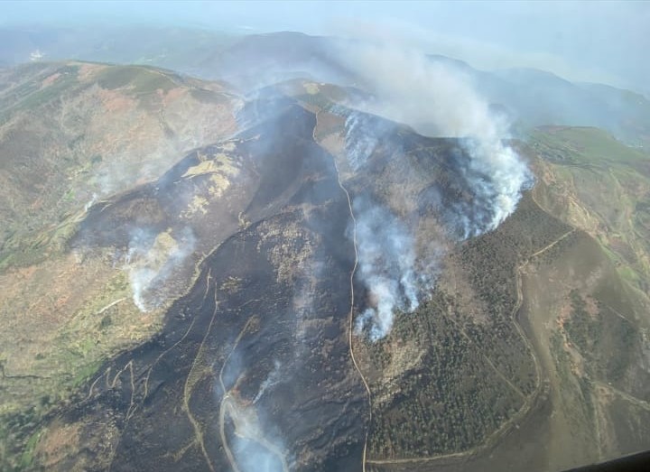 Asì està hoxe o Courel 😢