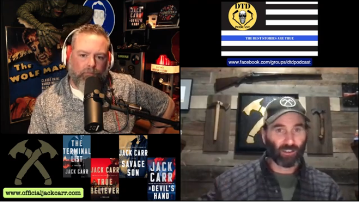 If you're one of those <a href="/JackCarrUSA/">Jack Carr</a> fans who've read each book multiple times, listen to them when you drive and own hardcover, paperback and maybe foreign editions—this interview w/ <a href="/DOUBLESPEAKDJ/">DTD PODCAST</a> is for you!📺youtube.com/watch?v=LxVDnF… 

Anyone else: ⚠️Spoilers Ahead⚠️