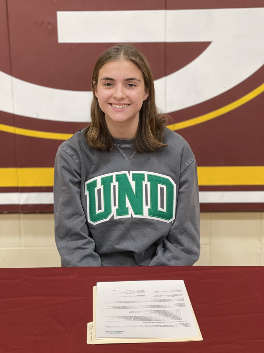 SpoilersGirls's tweet photo. It’s Official @carleesieben is a Fighting Hawk 👊🏀 Super proud of the reps and works she put in as a Spoiler student athlete and we are excited to see her further her education and basketball career with @UNDwbasketball and @coach_bernhard staff!  #SpoilerPride https://t.co/Hy2jBE6g3i