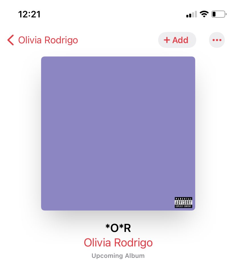 Album sour Olivia Rodrigo’s