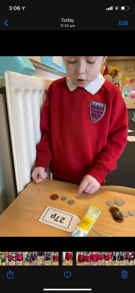 AntoninePrimary's tweet image. Our P2 pupils using coins to buy Easter products from their class shop #reallifecontexts #engagement