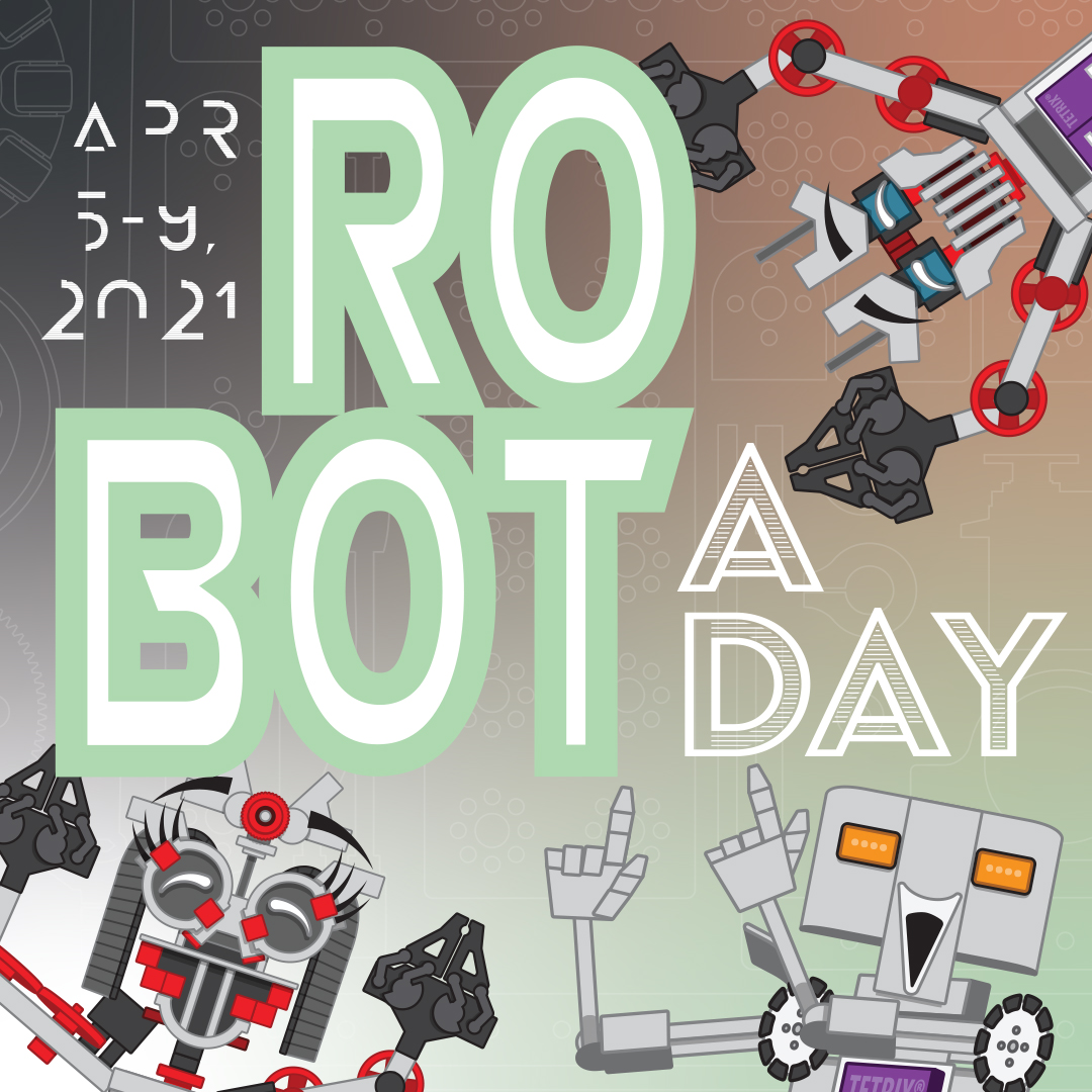 TETRIXrobotics's tweet image. Can you say &amp;lt;hello, opportunity!&amp;gt;?🤖

April 5-9 it&apos;s #RobotADay for #RoboWeek! We are celebrating #NationalRoboticsWeek, by giving away 1️⃣5️⃣ #robotics + #coding sets in 5️⃣ DAYS – no joke!
Head over to Pitsco.com/RAD2021 to see the prizes and get your entry in! Don&apos;t miss it!