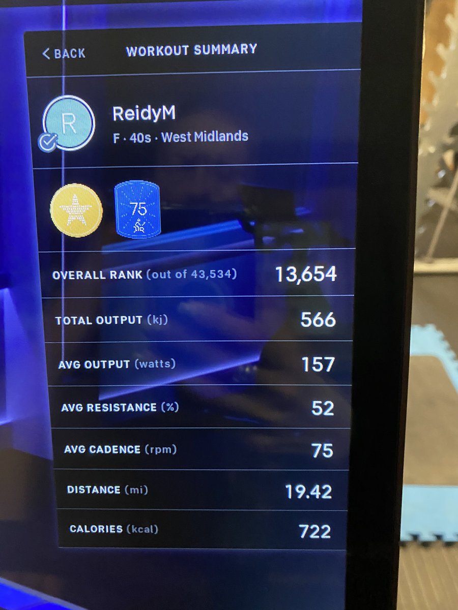 AmandaLReid's tweet photo. LeJog Challenge complete, 1083 miles in three months.  Bike, walking and running! This morning I completed it with a 60min bike PR! Thanks @myvmission and @onepeloton, I’ve had a ball! #stronger #whatsnext https://t.co/8qAbDRAczl