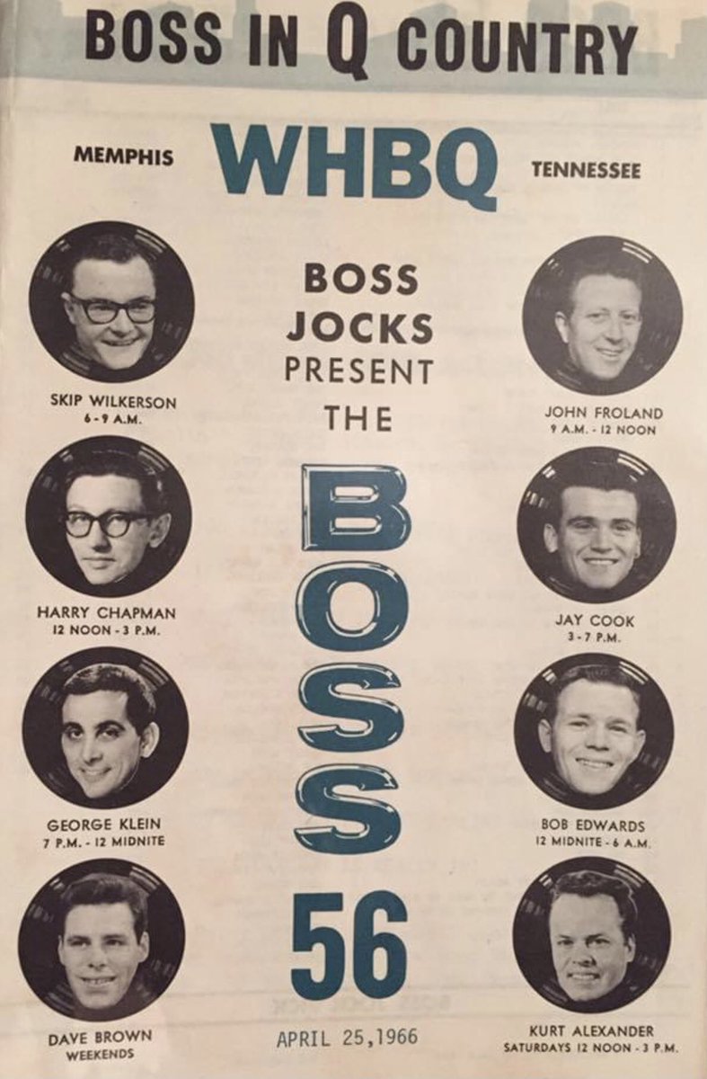MemphisWax's tweet photo. Some #memphis history for ya. WHBQ jocks 1966. With @davebrown5555 @JerryLawler #memphishistory #georgeklein #whbq #memphisradio https://t.co/pGD50TVioE