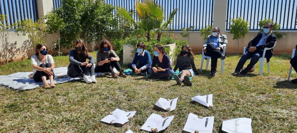 UNDPinTunisia's tweet image. The #deepdemo team organized a brown-bag socialization event with program colleagues to share sensemaking insights on trust in #Tunisia 🇹🇳. The deep #demonstration is a system #transformation initiative that aims at developing a portfolio of options for rebuilding trust dynamics.