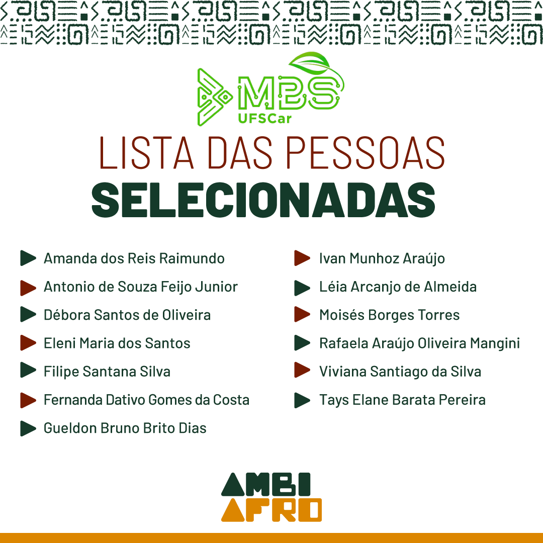 ambiafro's tweet photo. Quem assistiu a nossa live de reapresentação ontem, pode acompanhar em primeira mão a lista das pessoas selecionadas para o Master in Business in Sustainability - MBS da UFSCar. Trazemos agora a lista dos ganhadores e ganhadoras das bolsas de 60%. 

Parabéns a todos e todas! https://t.co/XAJcZkHO2L