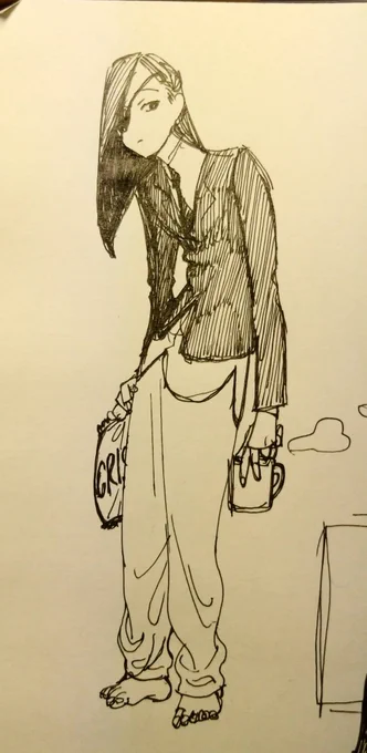 リモート会議の人のイラストです 